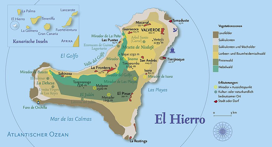 Landkarte El JHierro